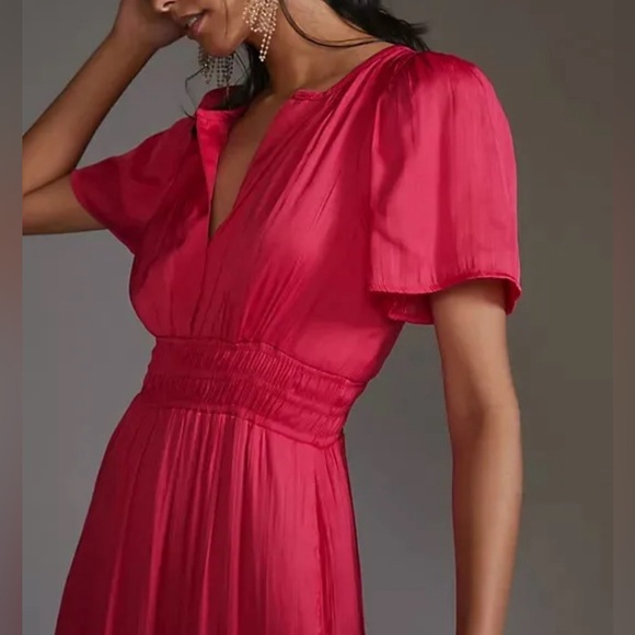 Anthropologie Somerset Maxi Dress Satin Edition - Picture 6 of 7